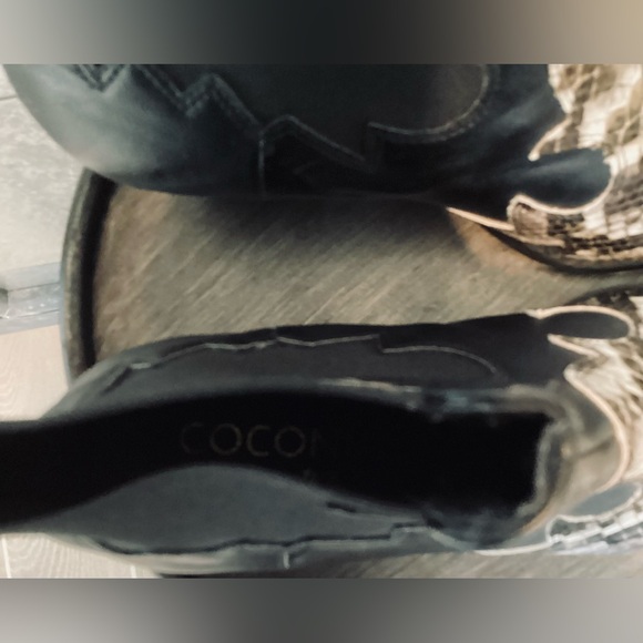 Coconuts by Matisse Black and Snake Print Ankle Boots - Picture 5 of 6